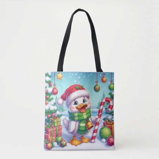 Niedliche Weihnachtsente Tasche (Vorderseite)