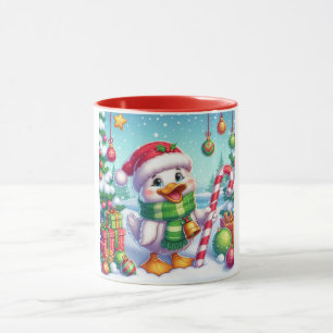 Niedliche Weihnachtsente Tasse