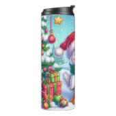 Niedliche Weihnachtsente Thermosbecher (Nach links gedreht)