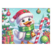 Niedliche Weihnachtsente Tischdecke (Vorderseite (Horizontal))