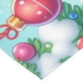 Niedliche Weihnachtsente Tischdecke (Schrägansicht)