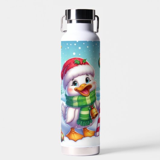 Niedliche Weihnachtsente Trinkflasche (Vorne)
