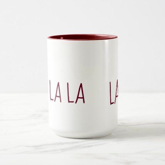 Niedliche WeihnachtsFA LA LA LA LA LA Tasse (Zentrum)