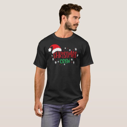 Niedliche Weihnachtsfamilien Crew Matching Pajama  T-Shirt (Vorne ganz)