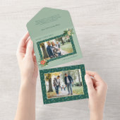 Niedliche Weihnachtsfeier 1 Foto All In One Einladung (Abreißen)