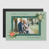 Niedliche Weihnachtsfeier 1 Foto Magnetkarte (Vorne/Hinten)