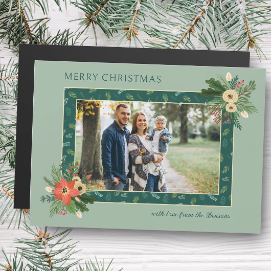 Niedliche Weihnachtsfeier 1 Foto Magnetkarte