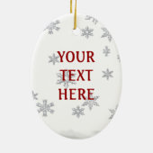 Niedliche Weihnachtsfeier 5 Keramik Ornament (Hinten)