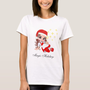 Niedliche Weihnachtsfeier Angel & Stars T-Shirt