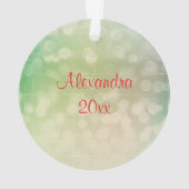 Niedliche Weihnachtsfeier auf einem Ornament (Rückseite)