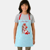 Niedliche Weihnachtsfeier auf Light Blue Schürze (Insitu)