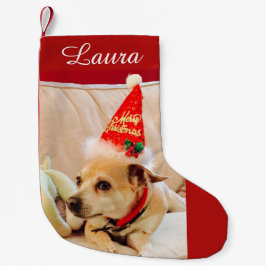 Niedliche Weihnachtsfeier Chihuahua Dog 4Laura Kleiner Weihnachtsstrumpf