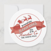 Niedliche Weihnachtsfeier Einladung (Vorderseite)