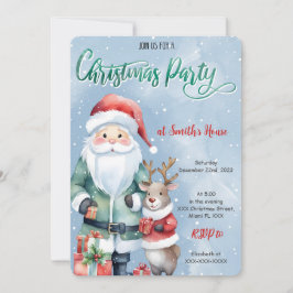 Niedliche Weihnachtsfeier Einladung