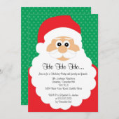 Niedliche Weihnachtsfeier Einladung (Vorne/Hinten)