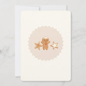 Niedliche Weihnachtsfeier Einladung (Rückseite)