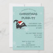 Niedliche Weihnachtsfeier Einladungen (Vorderseite)