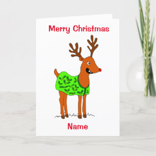 Niedliche Weihnachtsfeier Feiertagskarte