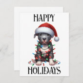 Niedliche Weihnachtsfeier Feiertagskarte (Vorne/Hinten)