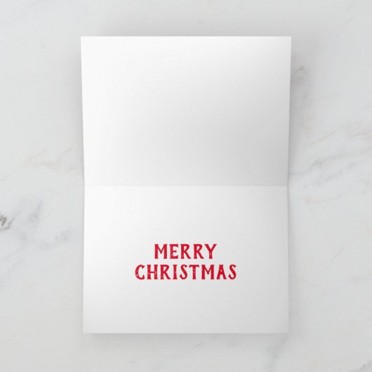 Niedliche Weihnachtsfeier Feiertagskarte (Innenseite)