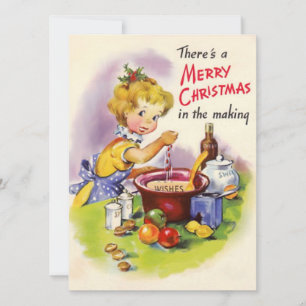 Niedliche Weihnachtsfeier Feiertagskarte