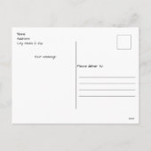 Niedliche Weihnachtsfeier Feiertagspostkarte (Rückseite)