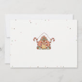 Niedliche Weihnachtsfeier Geburtstagsparty Dankesc Einladung (Rückseite)