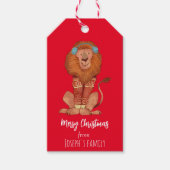 Niedliche Weihnachtsfeier Geschenkanhänger (Vorderseite)