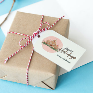Niedliche Weihnachtsfeier Geschenkanhänger