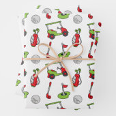 Niedliche Weihnachtsfeier Geschenkpapier Set (Beispiel)