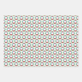 Niedliche Weihnachtsfeier Geschenkpapier Set (Vorderseite 2)