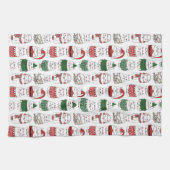 Niedliche Weihnachtsfeier Geschirrtuch (Horizontal)