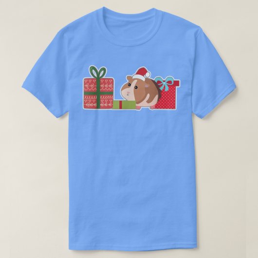 Niedliche Weihnachtsfeier Guinea Schweinefleisch m T-Shirt (Design vorne)