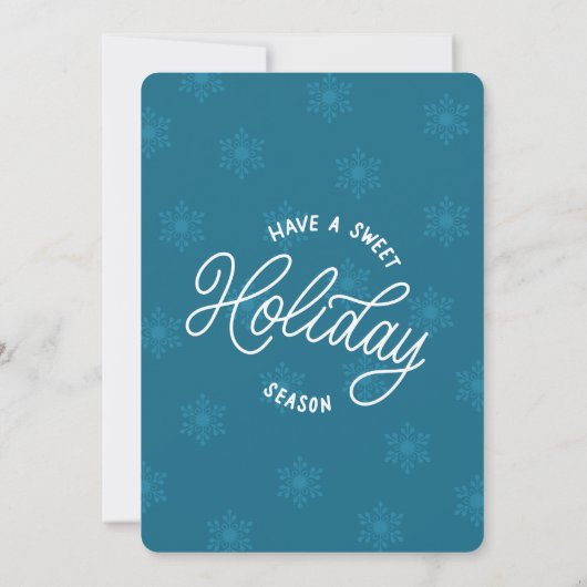 Niedliche Weihnachtsfeier im Wasserfarben Einladung (Rückseite)