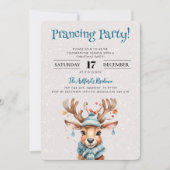 Niedliche Weihnachtsfeier im Wasserfarben Einladung (Vorderseite)