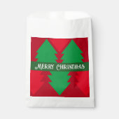 Niedliche Weihnachtsfeier in Rot und Grün Geschenktütchen (Vorderseite)