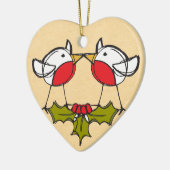 Niedliche Weihnachtsfeier Keramik Ornament (Links)