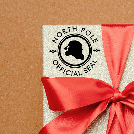 Niedliche Weihnachtsfeier Offizieller Nordpol Lief Gummistempel