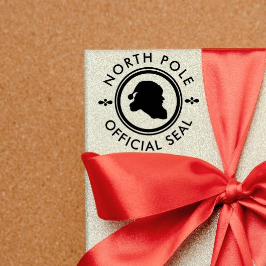 Niedliche Weihnachtsfeier Offizieller Nordpol Lief Gummistempel