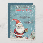 Niedliche Weihnachtsfeier Party Einladung (Vorne/Hinten)