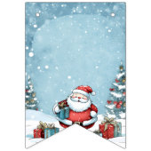 Niedliche Weihnachtsfeier Party Einladung Wimpelkette (Dritte Fahne)