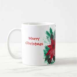 Niedliche Weihnachtsfeier Poinsettia Kaffee Tee Cu Kaffeetasse