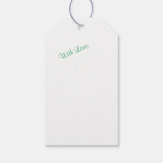 Niedliche Weihnachtsfeier Roter Rudolph Tree Gesch Geschenkanhänger (Rückseite)