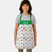 Niedliche Weihnachtsfeier Schürze, Grüne Weihnacht Schürze (Insitu)