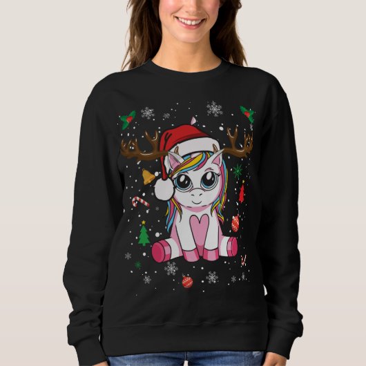 Niedliche Weihnachtsfeier Sweatshirt (Vorderseite)