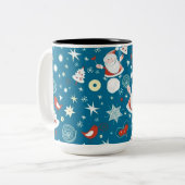 Niedliche Weihnachtsfeier Tasse (Vorderseite Links)