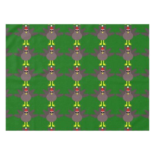 Niedliche Weihnachtsfeier Tischdecke (Vorderseite (Horizontal))