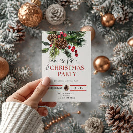 Niedliche Weihnachtsfeier Weihnachtsfest Weihnacht Einladung