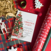 Niedliche Weihnachtsfeier Weihnachtsfest Weihnacht Einladung