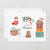 Niedliche Weihnachtsfeiern Feiertagskarte (Vorne/Hinten)